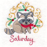 Christmas Raccoon on Saturday