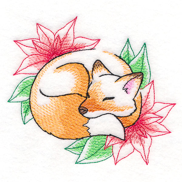 Soft Sleepy Christmas Fox