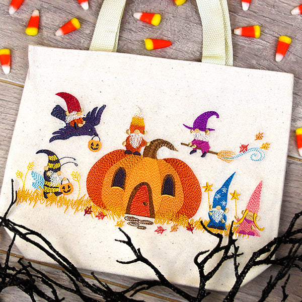 Halloween Gnome Border