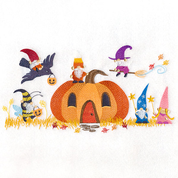 Halloween Gnome Border