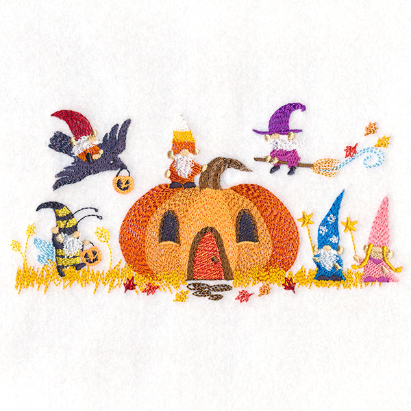 Halloween Gnome Border