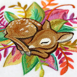 Deer and Leaves in Watercolor