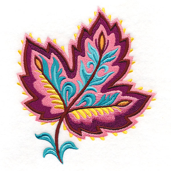 Vibrant Jacobean Maple Leaf