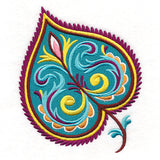 Vibrant Jacobean Aspen Leaf