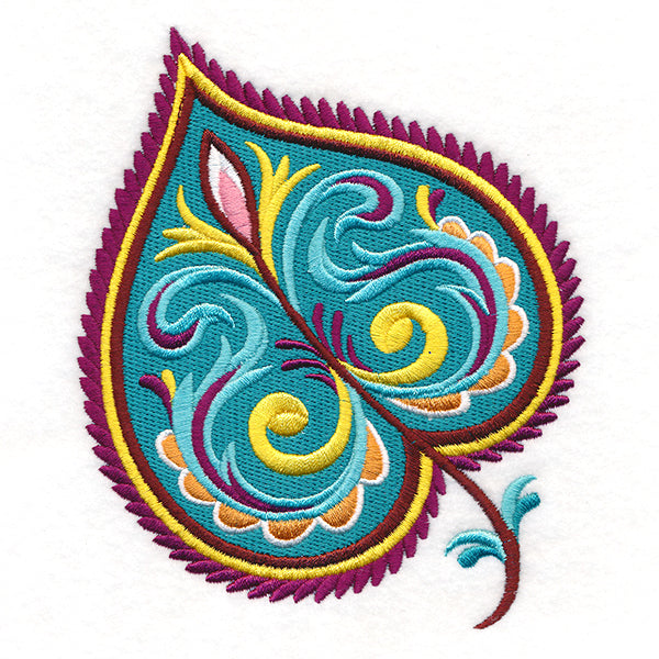 Vibrant Jacobean Aspen Leaf