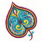 Vibrant Jacobean Aspen Leaf