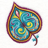 Vibrant Jacobean Aspen Leaf