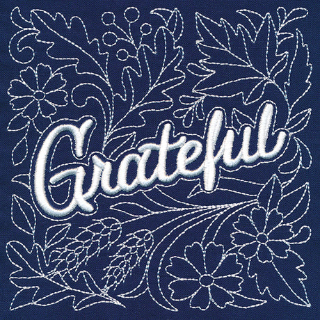 Autumn Blessings - Grateful (Puff Foam)