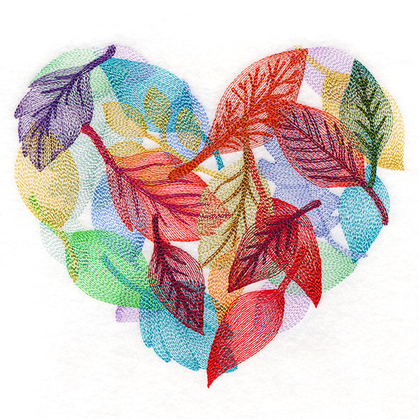 Falling Leaves Heart