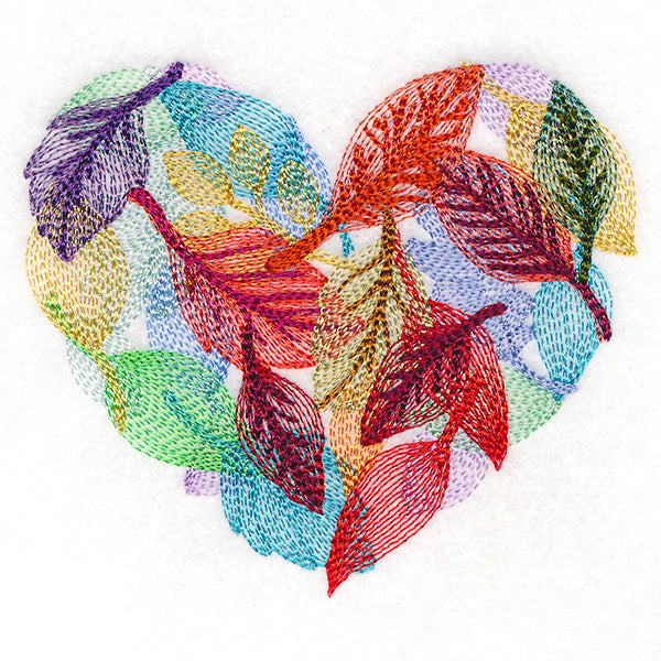 Falling Leaves Heart