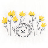 Happy Hedgehog and Wildflowers