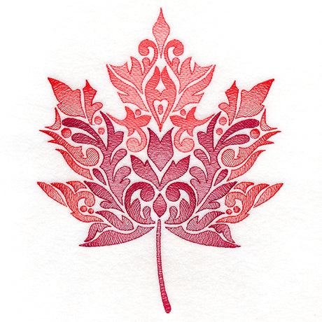 Fanciful Fall Maple Leaf
