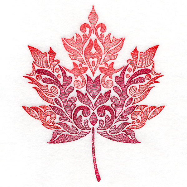 Fanciful Fall Maple Leaf