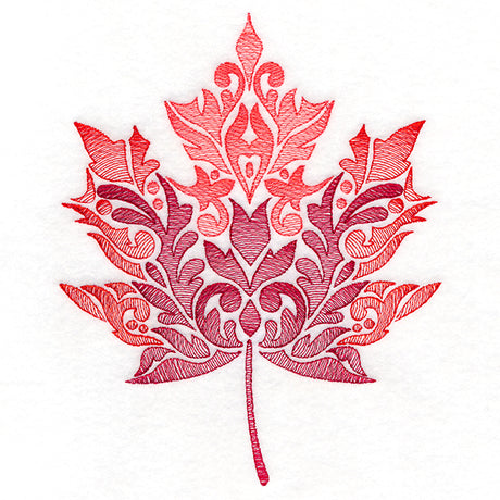 Fanciful Fall Maple Leaf