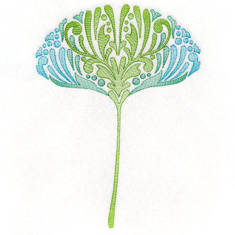 Fanciful Fall Ginkgo Leaf