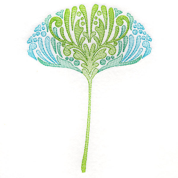 Fanciful Fall Ginkgo Leaf