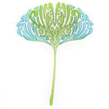 Fanciful Fall Ginkgo Leaf