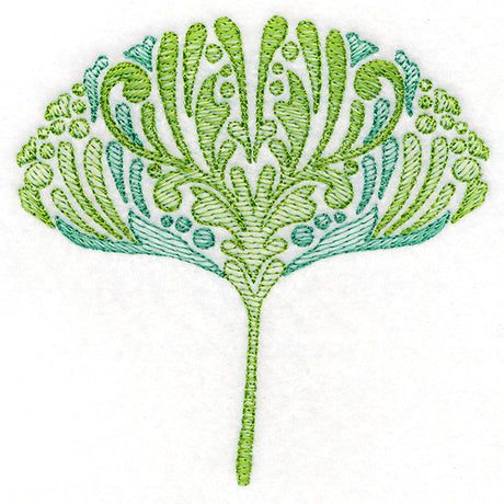 Fanciful Fall Ginkgo Leaf