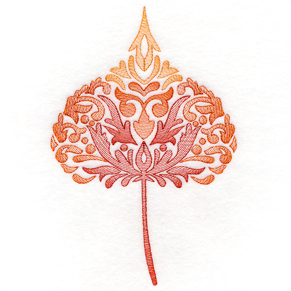 Fanciful Fall Cottonwood Leaf