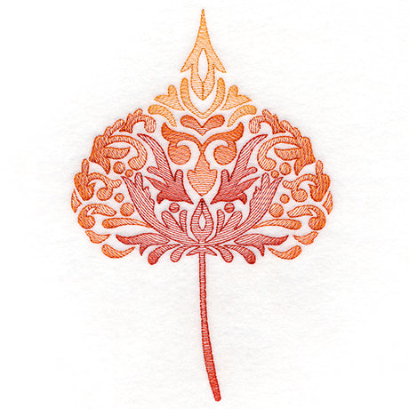 Fanciful Fall Cottonwood Leaf