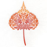 Fanciful Fall Cottonwood Leaf