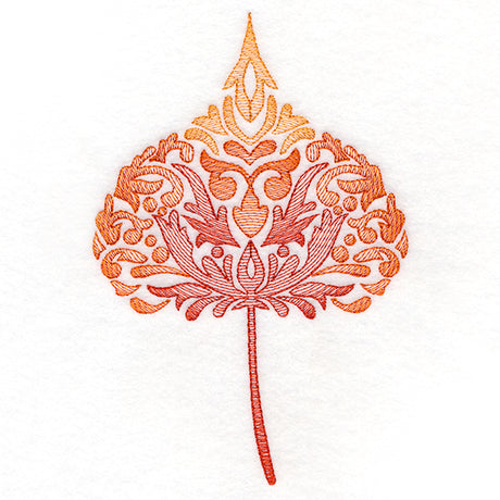 Fanciful Fall Cottonwood Leaf