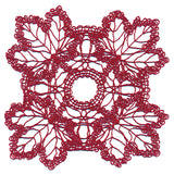 Maple Leaf Square Doily (Battenburg Lace)