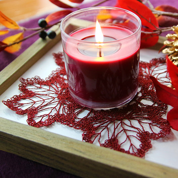 Maple Leaf Square Doily (Battenburg Lace)