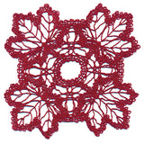 Maple Leaf Square Doily (Battenburg Lace)