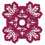 Maple Leaf Square Doily (Battenburg Lace)