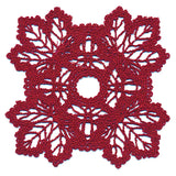 Maple Leaf Square Doily (Battenburg Lace)