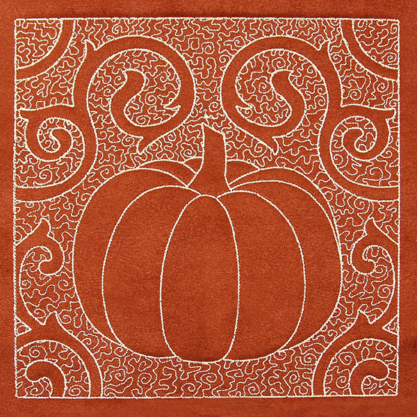 Filigree Harvest Pumpkin (Trapunto)