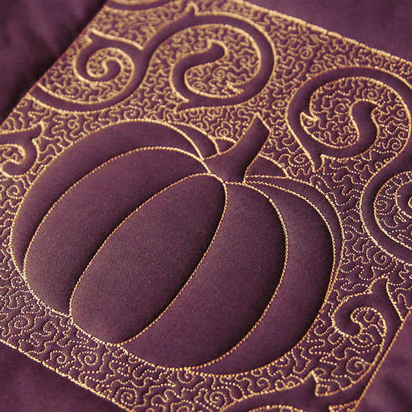 Filigree Harvest Pumpkin (Trapunto)