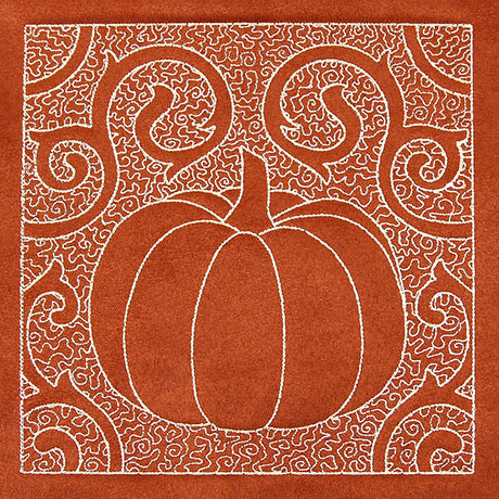 Filigree Harvest Pumpkin (Trapunto)