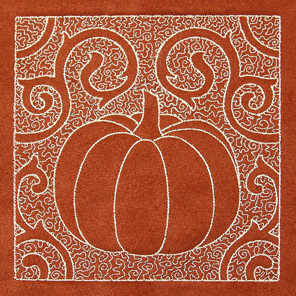 Filigree Harvest Pumpkin (Trapunto)