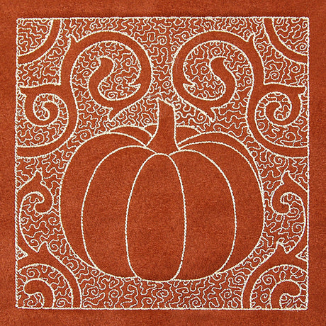 Filigree Harvest Pumpkin (Trapunto)