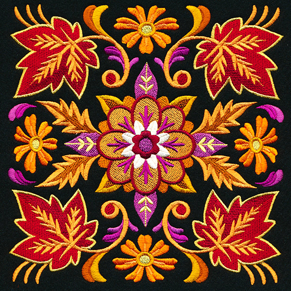 Kaleidoscope of Leaves Square