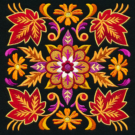 Kaleidoscope of Leaves Square