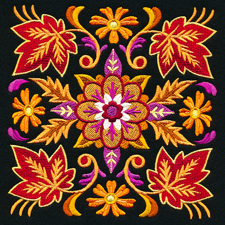 Kaleidoscope of Leaves Square