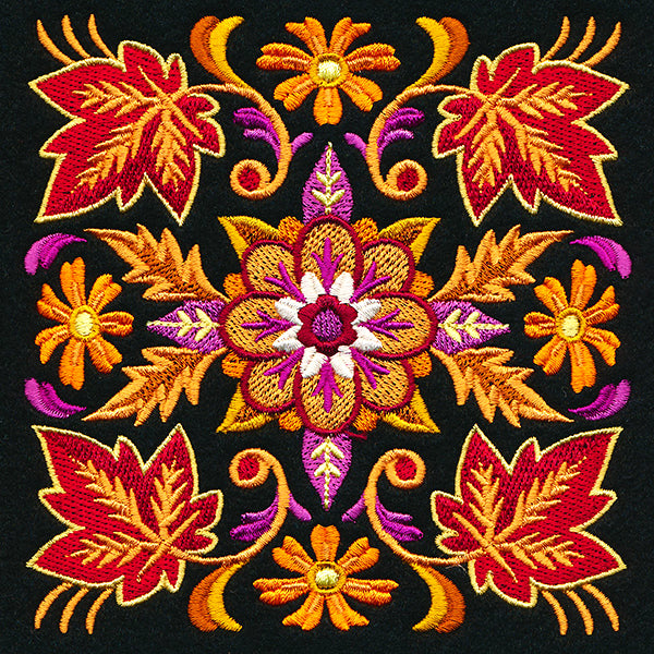 Kaleidoscope of Leaves Square