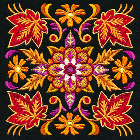 Kaleidoscope of Leaves Square