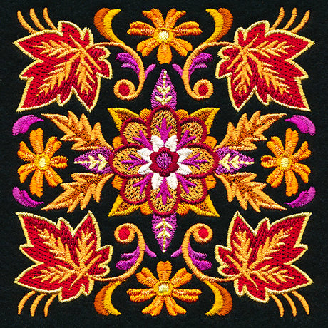 Kaleidoscope of Leaves Square