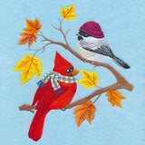 Autumn Bundled-Up Birdies