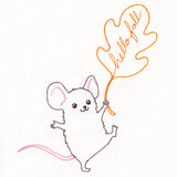 Sweet Mouse with Hello Fall Leaf (Vintage)