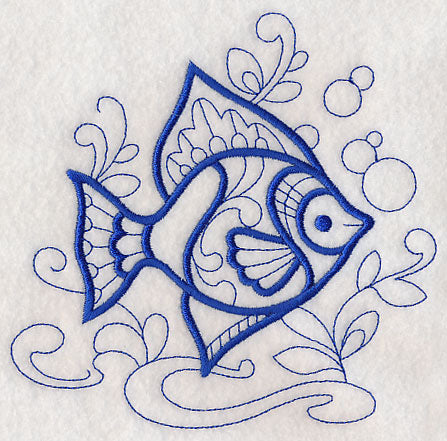 Doodle Tropical Fish