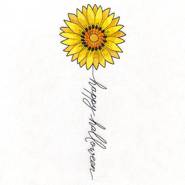 Happy Halloween Bloom Sunflower