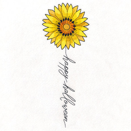 Happy Halloween Bloom Sunflower
