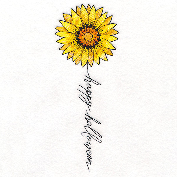 Happy Halloween Bloom Sunflower