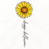 Happy Halloween Bloom Sunflower
