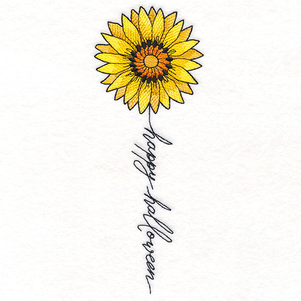 Happy Halloween Bloom Sunflower